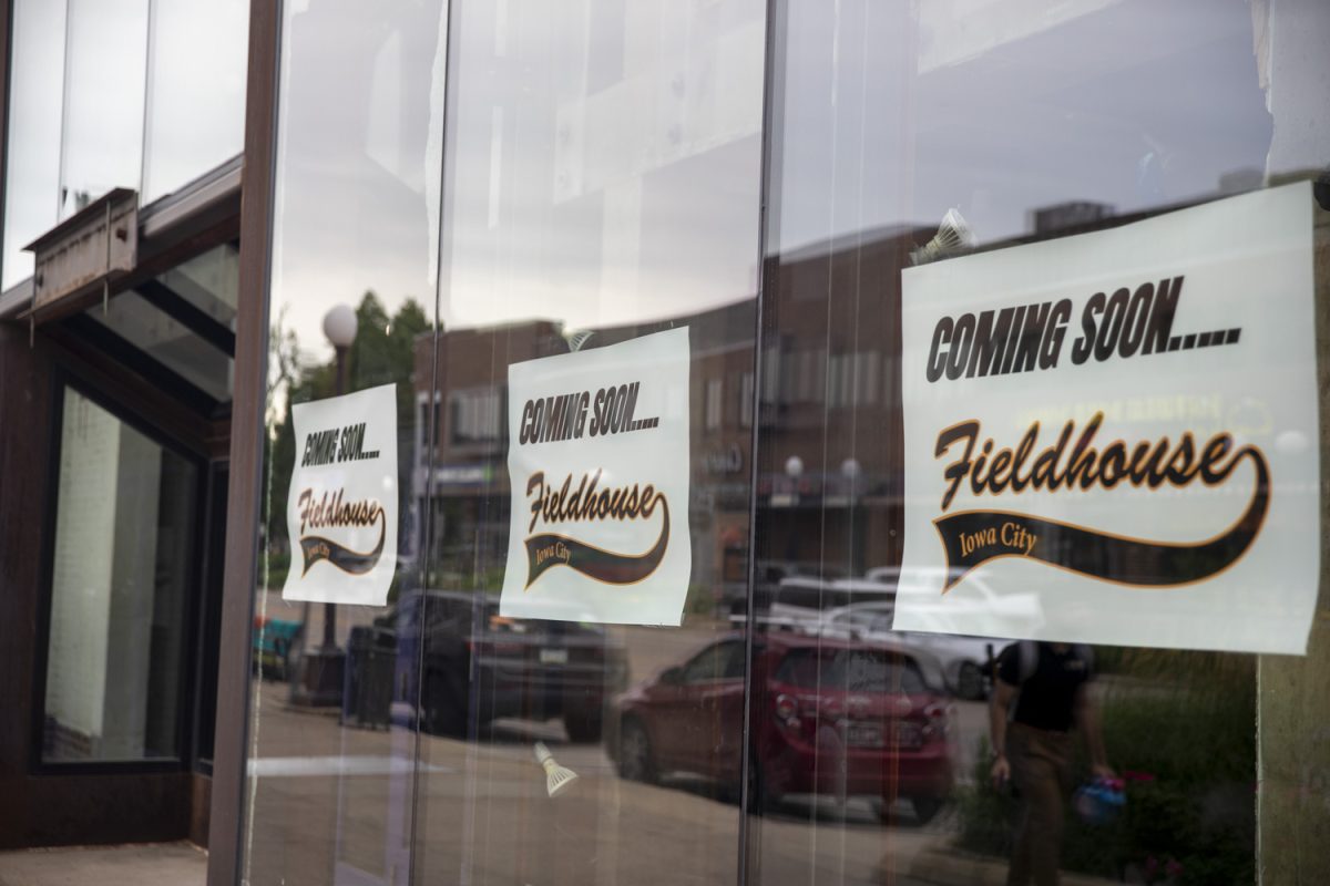 The future location of Fieldhouse is seen on 138 South Clinton Street on Monday, June 30, 2025. The site was previously occupied by Active Endeavors, a clothing store, and will open as a sports bar in the fall. The previous Fieldhouse location in the Pedestrian Mall will be closing and replaced with Hazzard County bar.