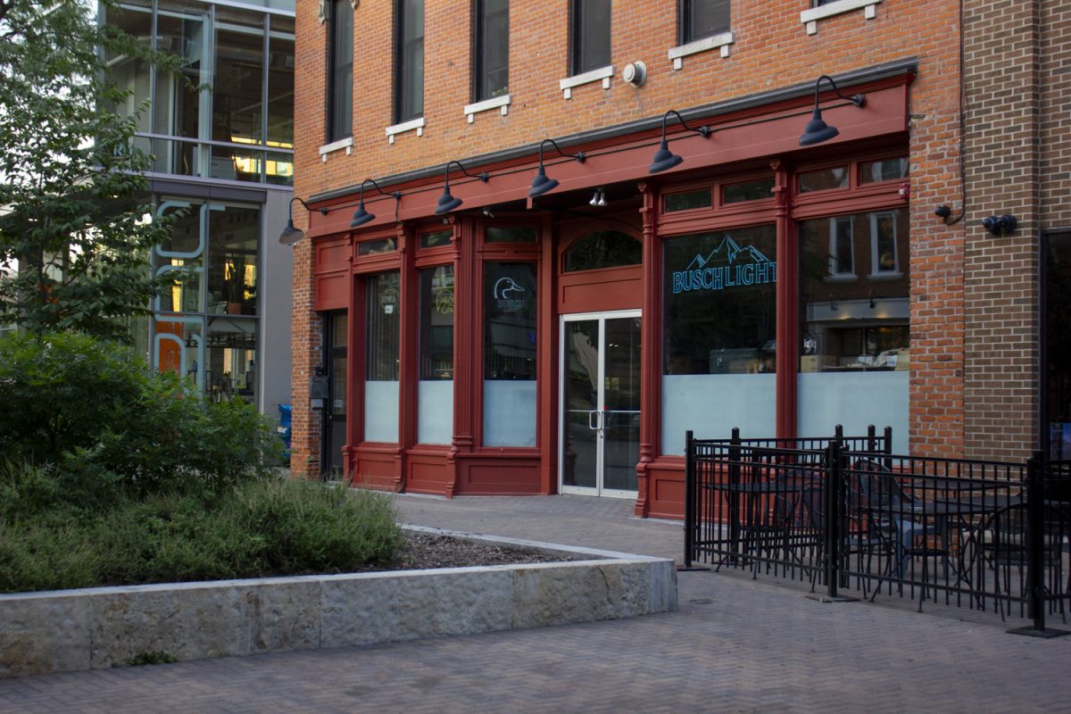 Hazzards County Bar is seen in Iowa City on Saturday, June 5, 2025. Hazzards County took over previous bar Field Houses’ iconic downtown location, sporting a new red look.