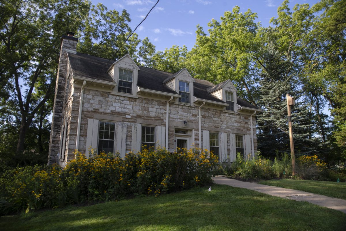Kuhl House, home to the University of Iowa Press, is photographed in Iowa City on Tuesday, Aug. 26, 2025.