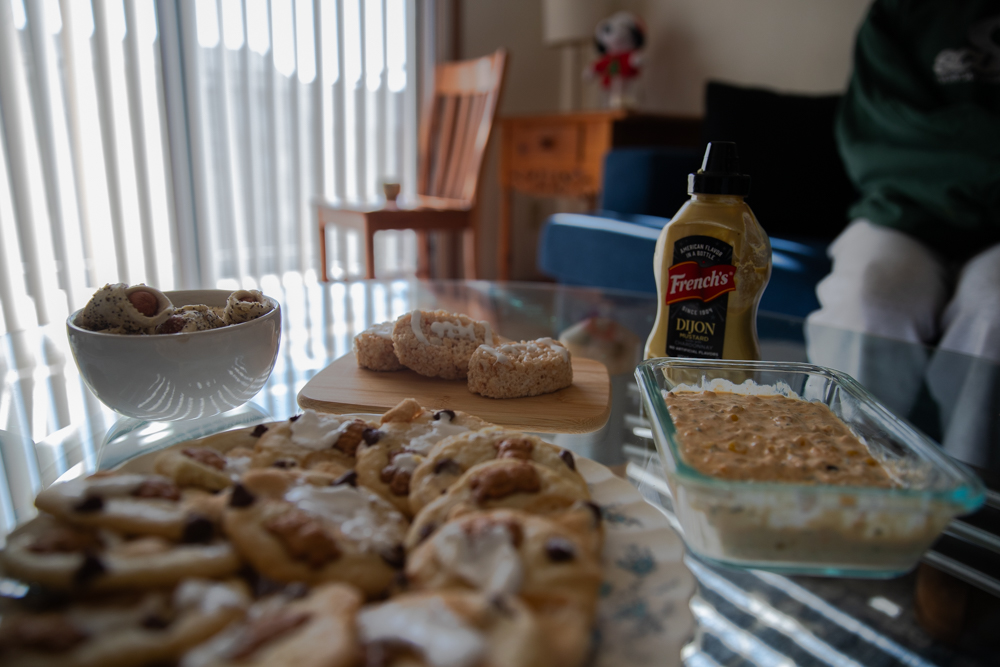 Various types of Super Bowl snacks for parties are made and reviewed based on the taste, convenience, expenses, etc. Photo taken at the baker’s home on Wednesday, February 4th, 2026. (Sal Yang/The Daily Iowan)