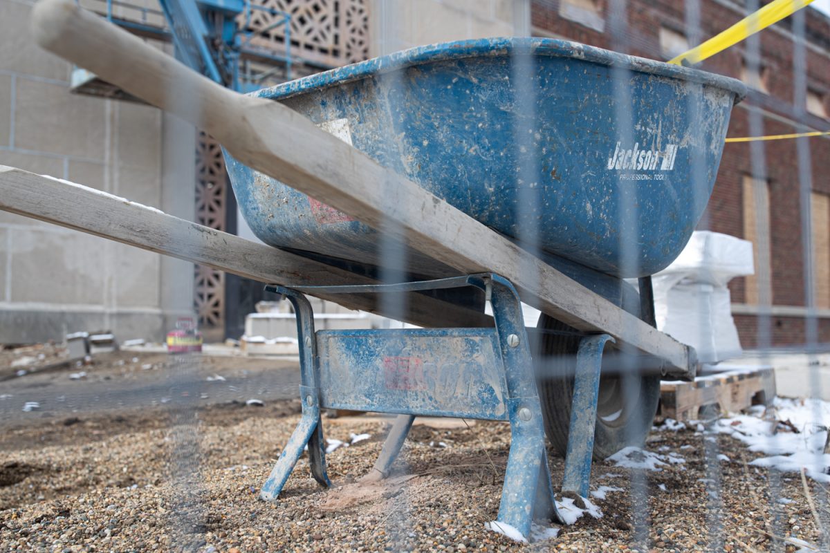Construction at the City Park Pool is seen on Saturday, Feb. 21, 2026.