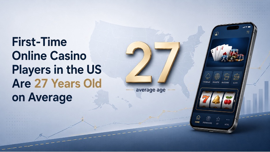 First-Time Online Casino Players in the US Are 27 Years Old on Average